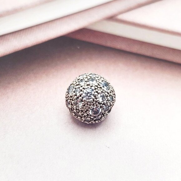 Pandora Cosmic Stars Clip Clear CZ Sparkly 925 Sterling Silver Charm Authentic - Picture 3 of 4